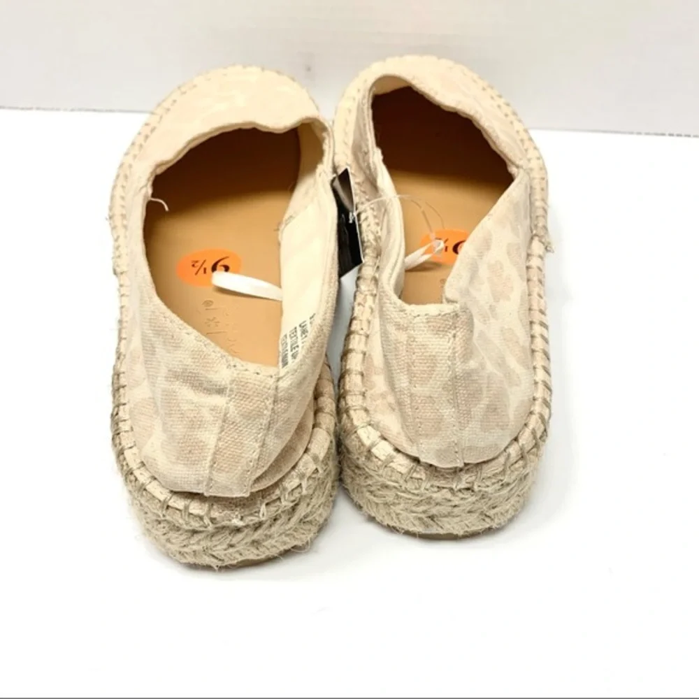 Splendid Laney‎ Woven Leopard Print Platform Espadrilles